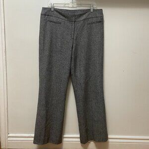 Jessica Wool Blend Trousers Straight Cut Wide-Leg Women's Size 16